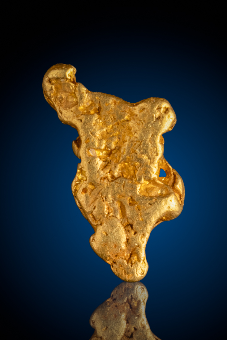 (image for) Unusual Shape Shiny Gold Nugget, American River - 2.36 grams